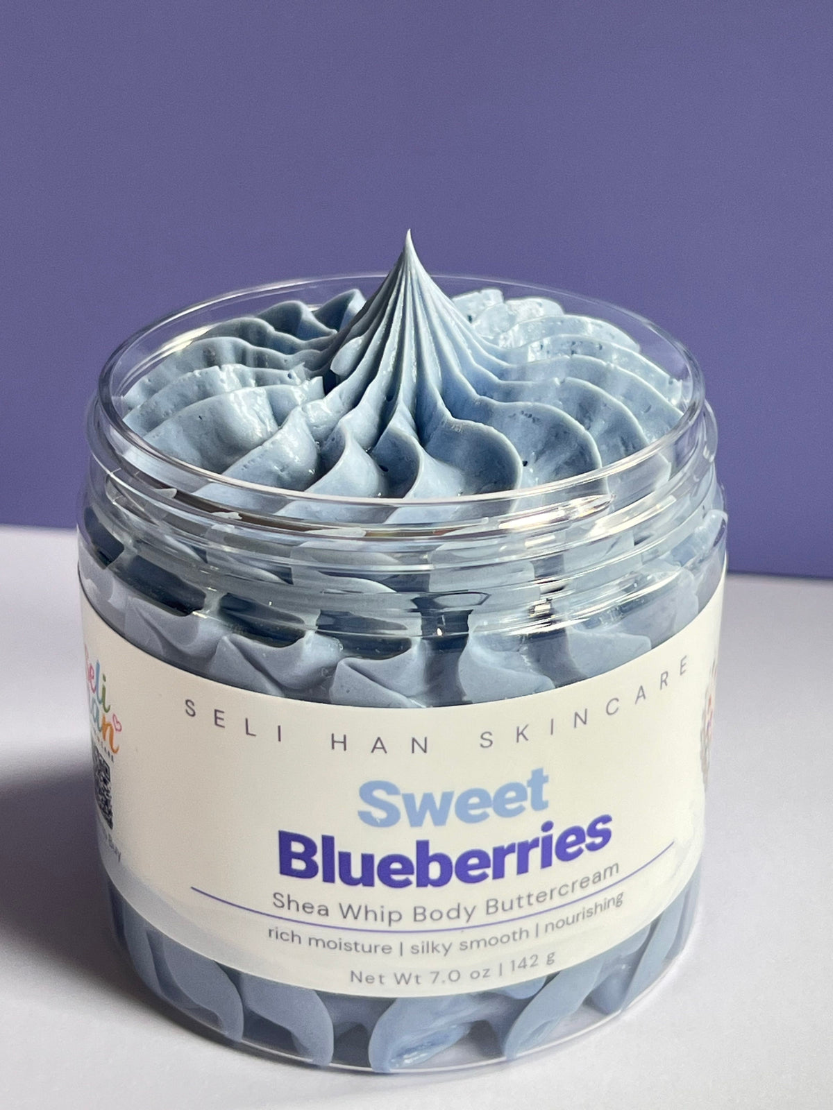 Sweet Blueberries Shea Whip Body Buttercream - Seli Han Skincare 
