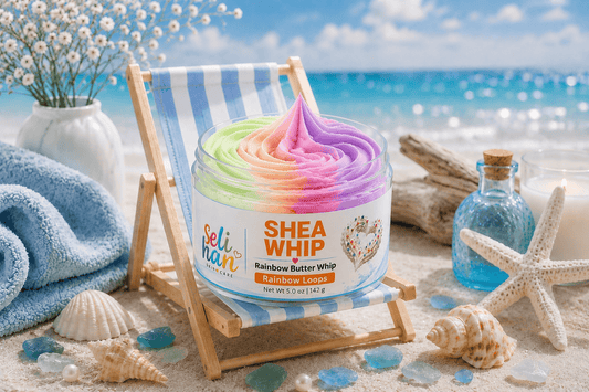 Shea Whip Body Butter Cream - Rainbow Loops - Seli Han Skincare 