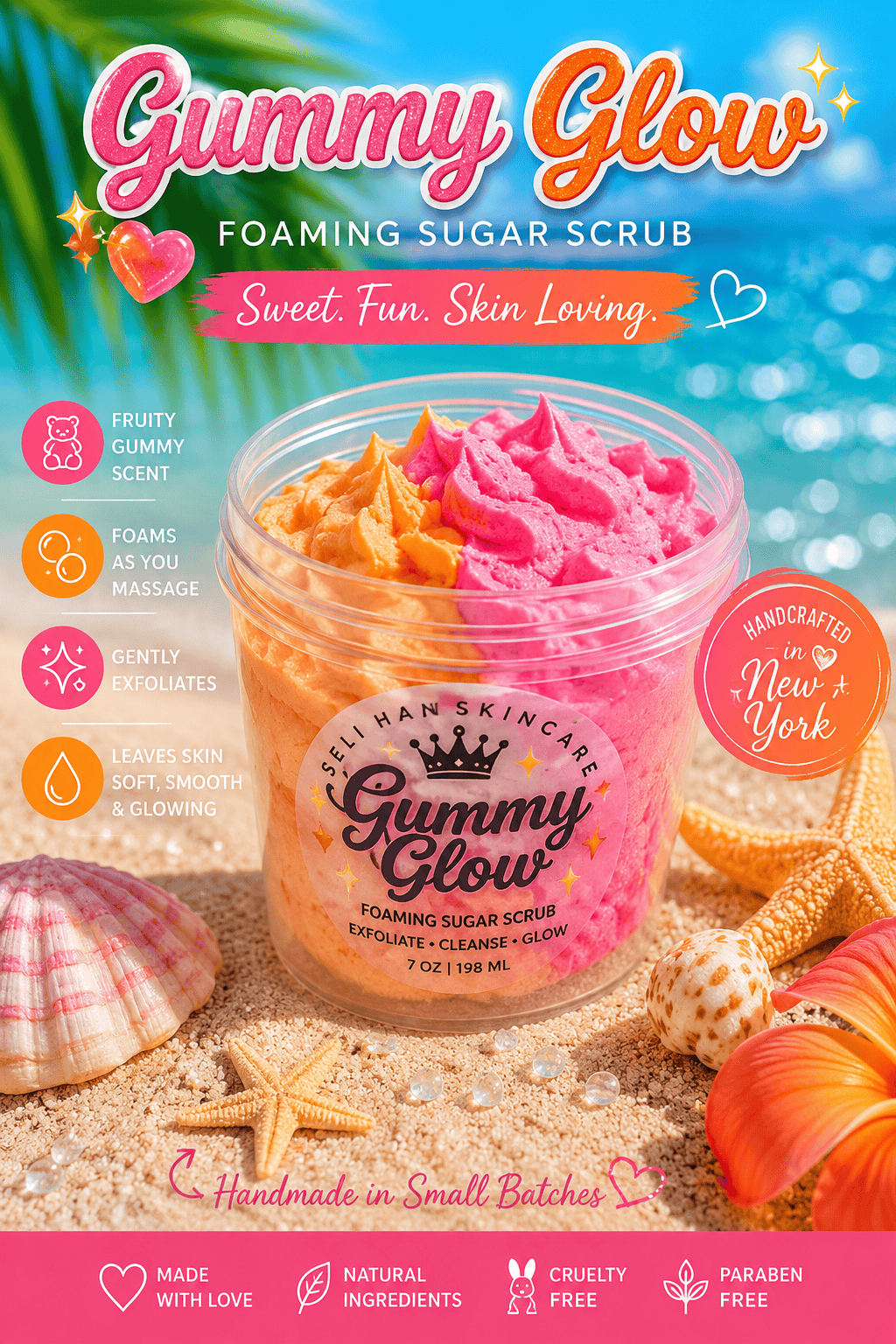 Gummy Glow Foaming Sugar Scrub
