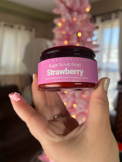 Strawberry Champagne Body Scrub - Seli Han Skincare 