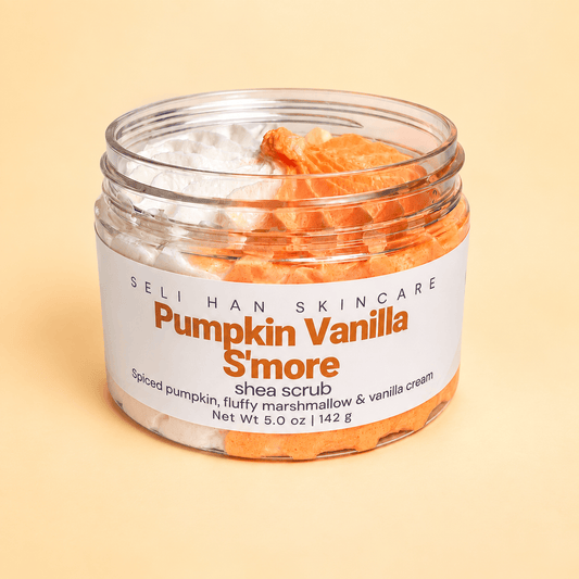 PUMPKIN VANILLA S’MORE SHEA SCRUB - Seli Han Skincare 