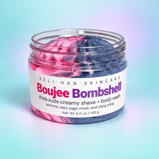 Boujee Bombshell Body and Shave Whipped Soap - Seli Han Skincare 