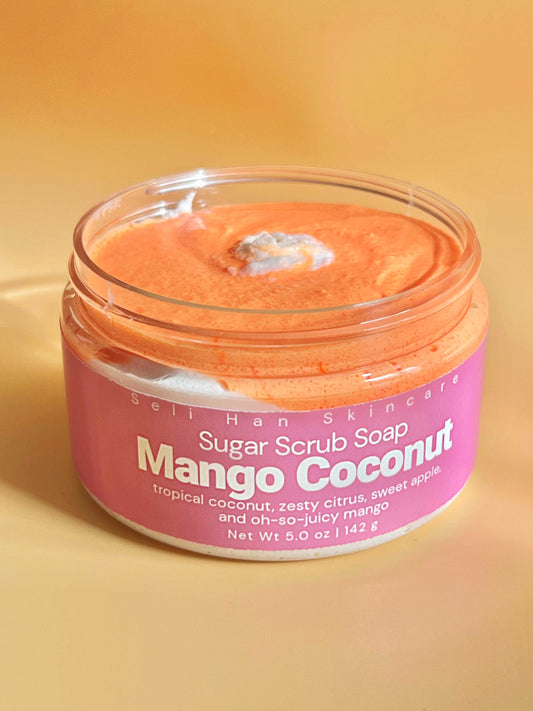 Mango Coconut Body Sugar Scrub - Seli Han Skincare 