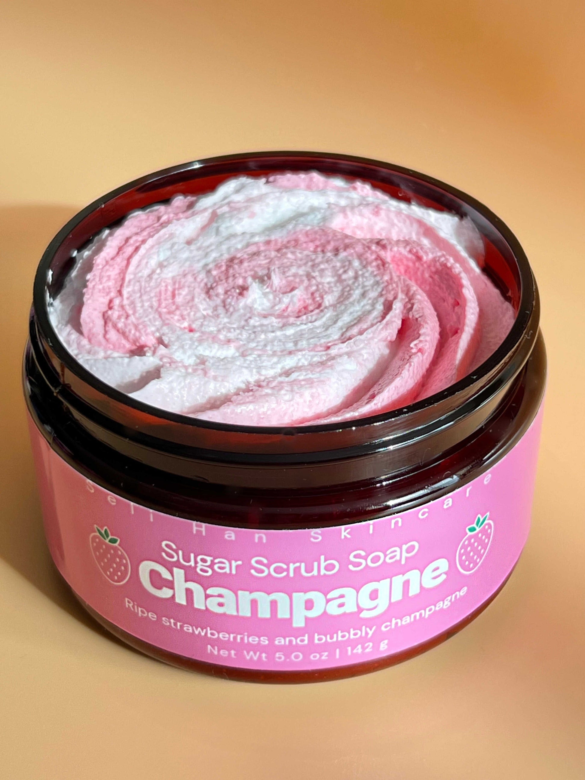 Strawberry Champagne Body Scrub - Seli Han Skincare 