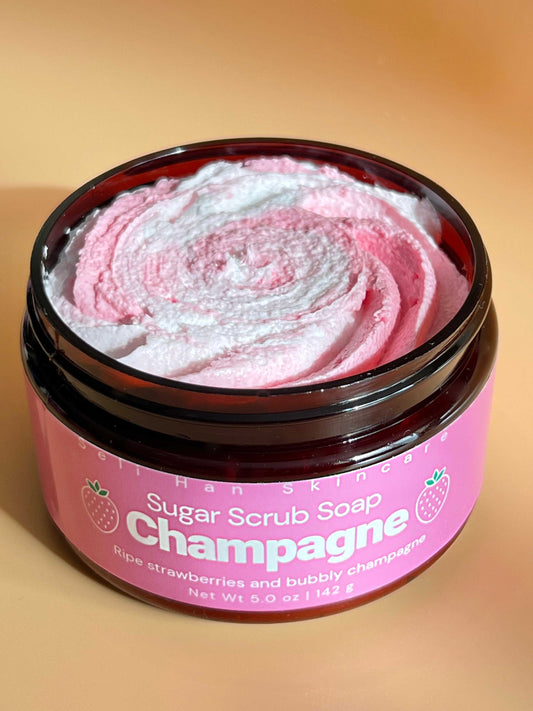 Strawberry Champagne Body Scrub - Seli Han Skincare 