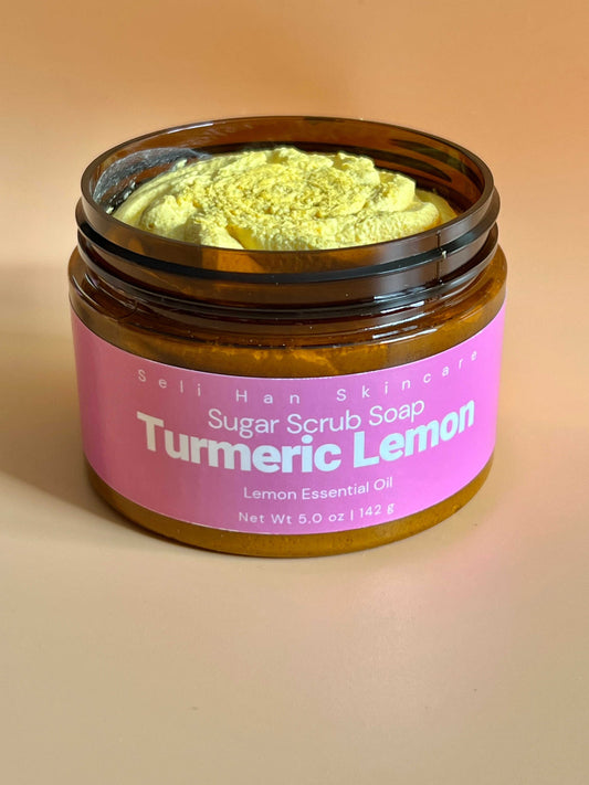 Turmeric Lemon Foaming Body Scrub - Seli Han Skincare 