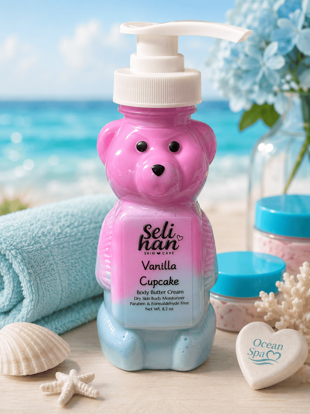 Shea Butter Body Cream - Vanilla Cupcake - Seli Han Skincare 